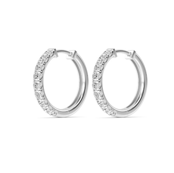 Lab Diamond Hoops